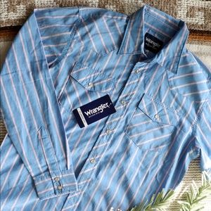 NWT Wrangler Pearl Snap Youth